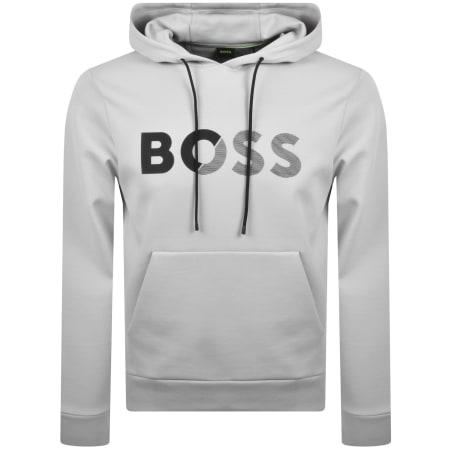 Product Image for BOSS Soody Tape Hoodie Light Grey