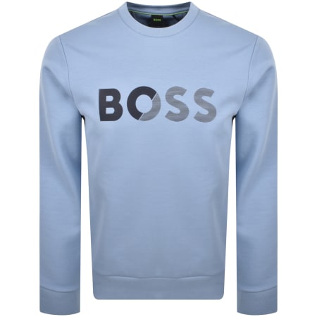 Product Image for BOSS Salbo Tape Sweatshirt Light Blue