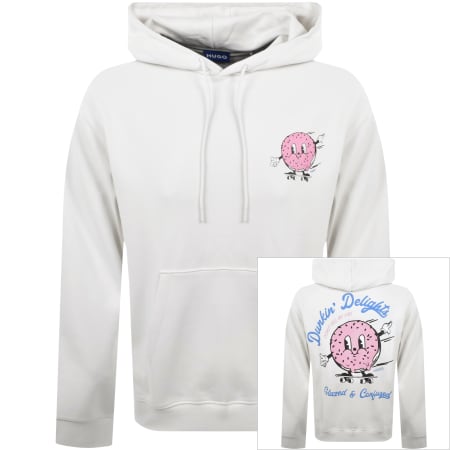 Product Image for HUGO Blue Namiko Hoodie Off White