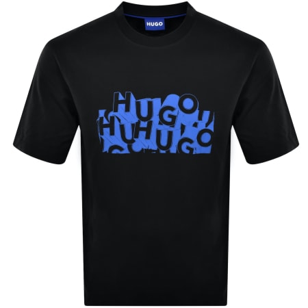 Product Image for HUGO Blue Nafralo T Shirt Black