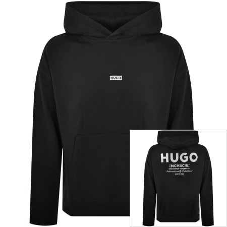 Product Image for HUGO Blue Nazardo Hoodie Black