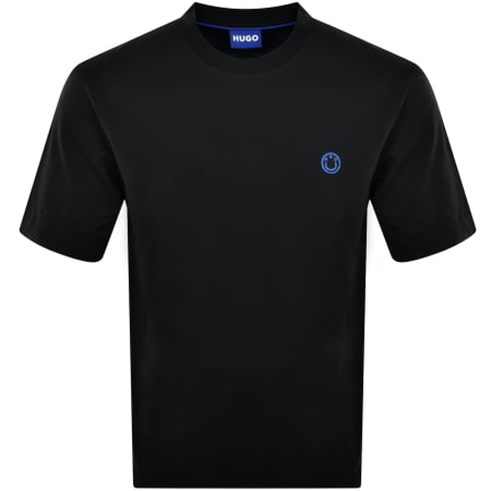 Product Image for HUGO Blue Niley Crew Neck T Shirt Black