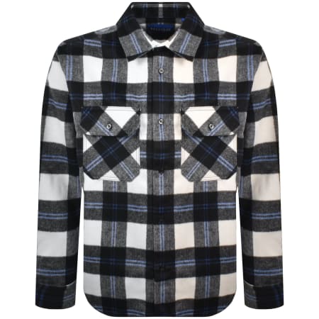 Product Image for HUGO Blue Ebolt Overshirt White
