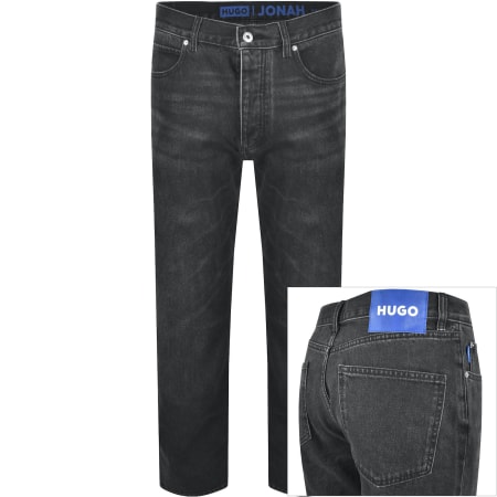 Product Image for HUGO Blue Jonah Straight Fit Jeans Dark Grey