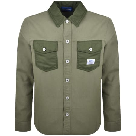 Product Image for HUGO Blue Ebrido Overshirt Green