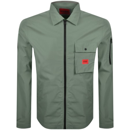 Product Image for HUGO Emmond Overshirt Jacket Green
