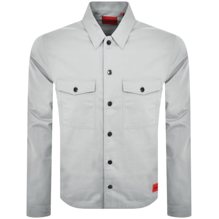 Product Image for HUGO Enalu Overshirt Jacket Grey