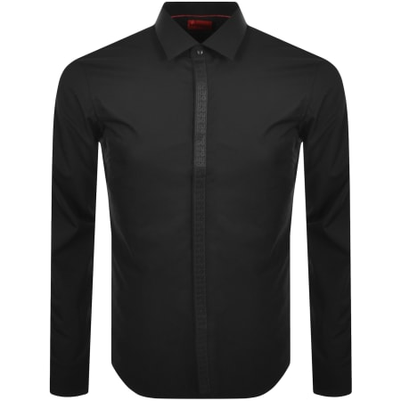 Product Image for HUGO Long Sleeved Keidi Shirt Black