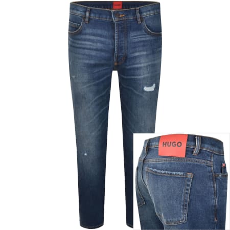 Product Image for HUGO 634 Tapered Fit Jeans Dark Wash Blue