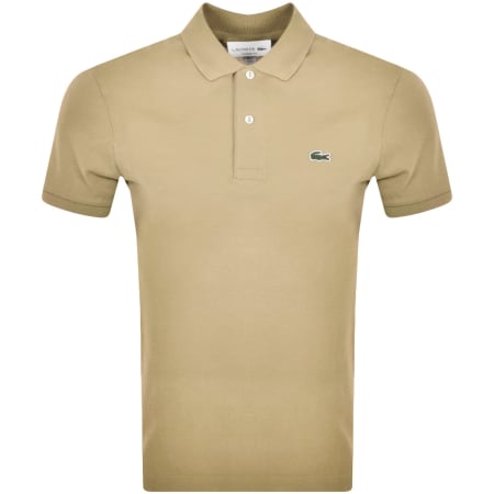 Product Image for Lacoste Short Sleeved Polo T Shirt Beige