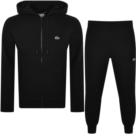Product Image for Lacoste Full Zip Hooded Tracksuit Black