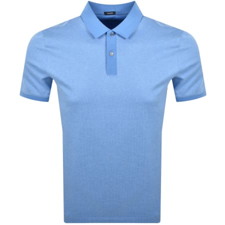 Product Image for BOSS H Parlay 432 Mercerised Polo T Shirt Blue