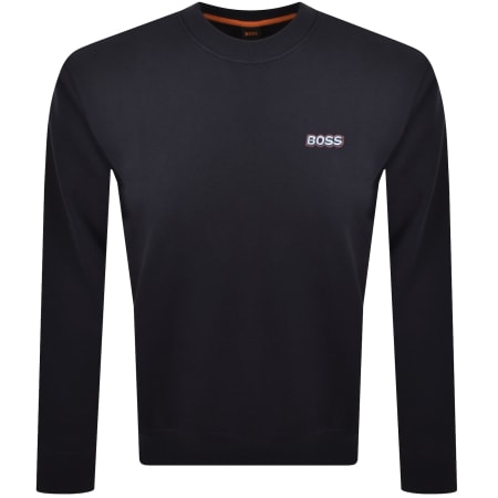 Product Image for BOSS We Mixdenim Sweatshirt Navy