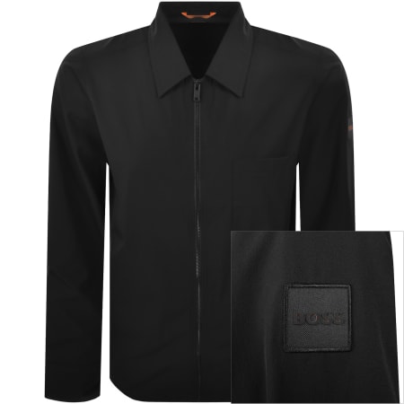 Product Image for BOSS Labizzy M Full Zip Overshirt Black