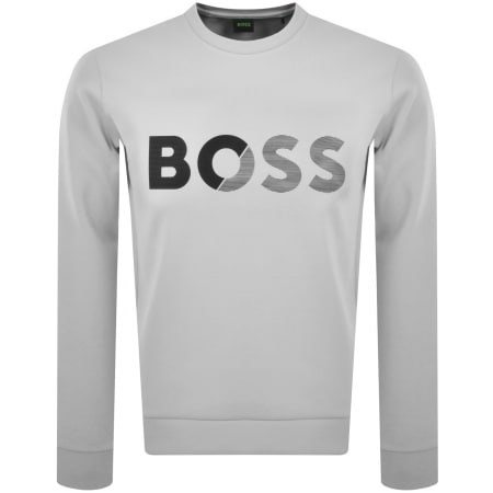 Product Image for BOSS Salbo Tape Sweatshirt Light Grey