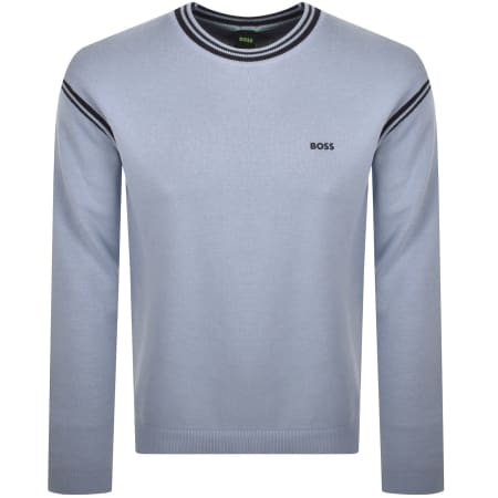 Product Image for BOSS K Tape Knit Jumper Blue