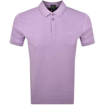 Product Image for BOSS Paddy Drop Needle Polo T Shirt Lilac
