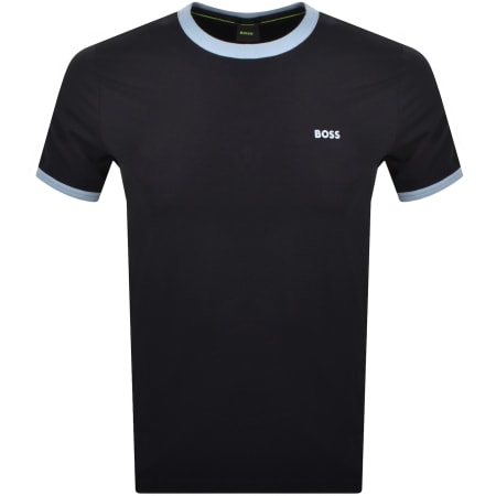 Product Image for BOSS Tape Rib T Shirt Navy