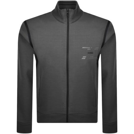 Product Image for BOSS Skaz Tape Full Zip Sweatshirt Grey