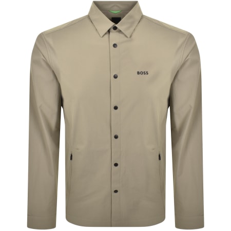Product Image for BOSS Basin Tech Overshirt Green