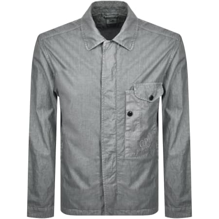 Product Image for CP Company Lino Wax Overshirt Limestone