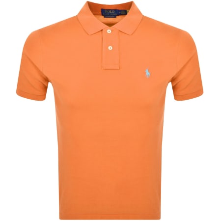 Product Image for Ralph Lauren Custom Slim Polo T Shirt Orange