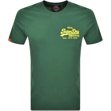 Product Image for Superdry Embroidered T Shirt Pine Green