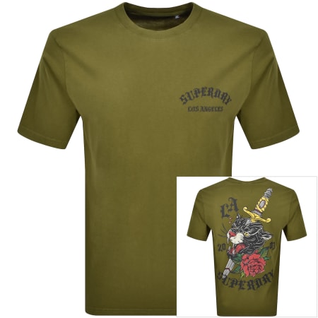 Product Image for Superdry Neo Trad Tattoo T Shirt Green