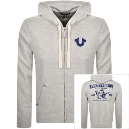 Product Image for True Religion Full Zip Hoodie Grey