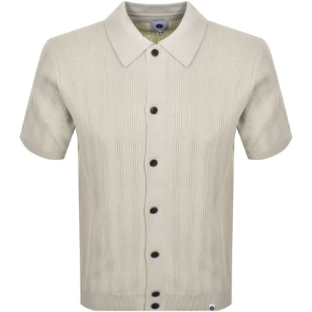 Product Image for Pretty Green Barker Knit Shirt Stone Grey