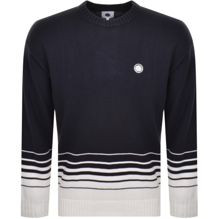Product Image for Pretty Green Gradient Knit Jumper Navy