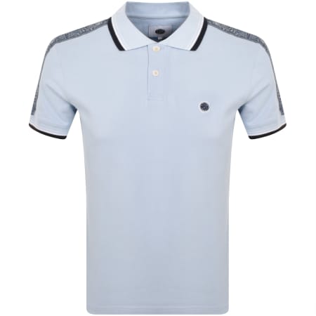 Product Image for Pretty Green Eclipse Paisley Polo T Shirt Blue