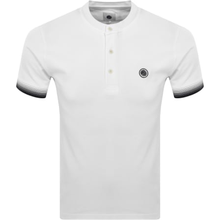 Product Image for Pretty Green Gradient Grandad Polo T Shirt White