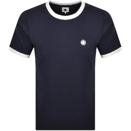 Product Image for Pretty Green Eclipse Ringer T Shirt Navy