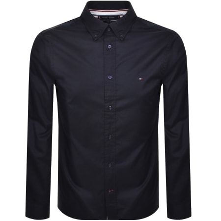 Product Image for Tommy Hilfiger Flex Poplin Long Sleeve Shirt Navy