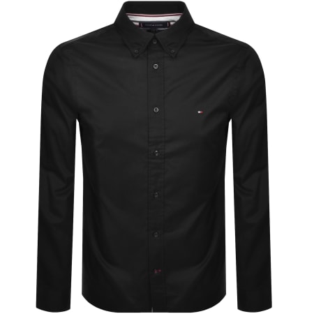 Product Image for Tommy Hilfiger Flex Poplin Long Sleeve Shirt Black