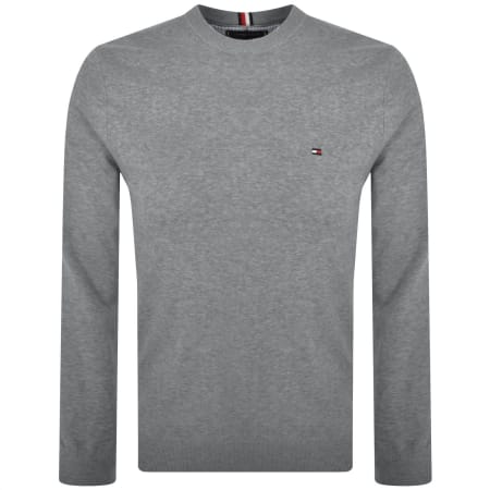 Product Image for Tommy Hilfiger 1985 Crew Neck Knit Jumper Grey