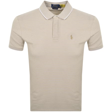 Product Image for Ralph Lauren Custom Slim Polo T Shirt Beige
