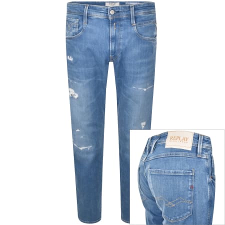 Product Image for Replay 573 Anbass Slim Fit Light Wash Jeans