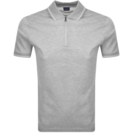Product Image for Paul And Shark Printed Logo Polo Grey