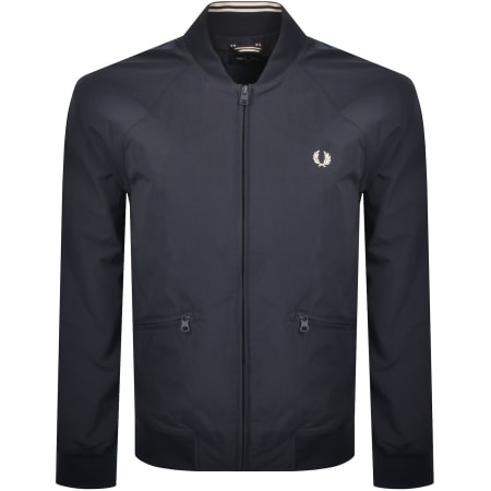 Product Image for Fred Perry Textured Tennis Bomber Jacket Navy