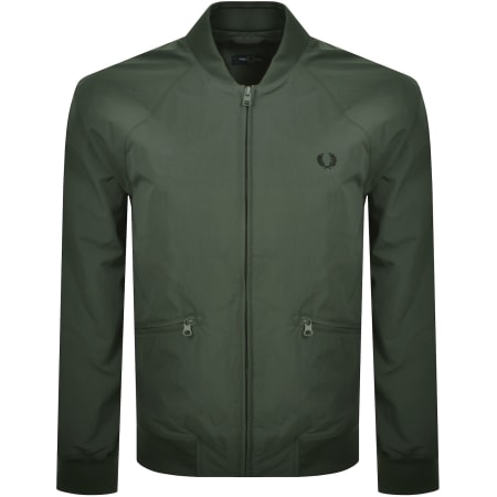 Product Image for Fred Perry Textured Tennis Bomber Jacket Green