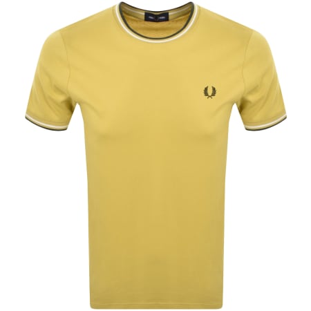 Product Image for Fred Perry Twin Tipped T Shirt Yellow