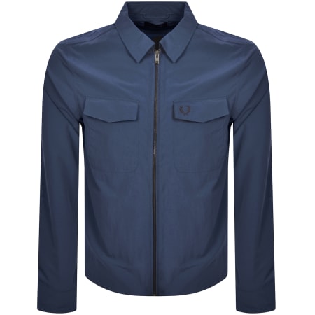 Product Image for Fred Perry Zip Through Overshirt Blue