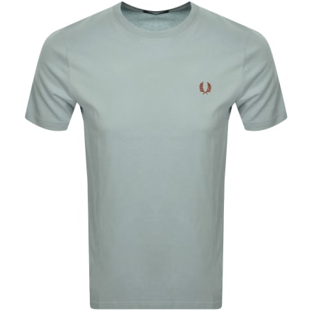 Product Image for Fred Perry Crew Neck T Shirt Silver Blue