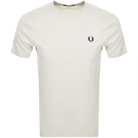 Product Image for Fred Perry Crew Neck T Shirt Ecru