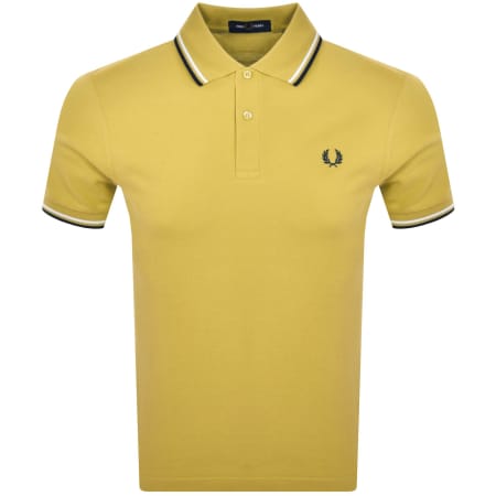 Product Image for Fred Perry Twin Tipped Polo T Shirt Yellow