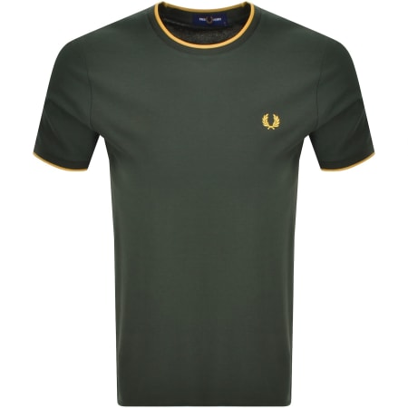 Product Image for Fred Perry Crepe Pique T Shirt Court Green
