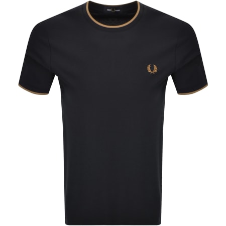 Product Image for Fred Perry Crepe Pique T Shirt Navy