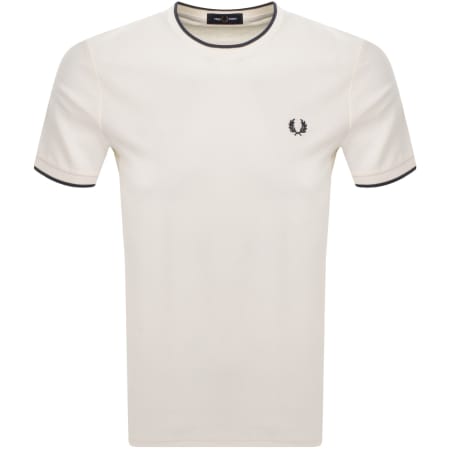 Product Image for Fred Perry Crepe Pique T Shirt Ecru